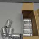 Dandat 12 Pcs Salt and Pepper Shakers Stainless Steel Spice Shakers with Adjustable Pour Holes and Glass Window 3.4oz Salt Dispenser Spice Jars with Rotating Lids for Sugar Seasoning Home