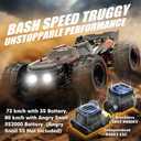 HYPER GO H14BM V3 1/14 Brushless RC Cars for Adults Fast 50 mph, RC Trucks 4X4 Offroad Waterproof, Electric Powered High Speed RC Car, Fast Extreme RC Truggy with 3S Battery for Snow Sand