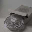 Gaiatop USB Desk Fan, 5.5 Inch Small Quiet Powerful 3 Speeds 90 Rotate, Personal Mini Portable Desktop Table Fans, Cooling for Home Office Car Travel Indoor Outdoor Pink (White)