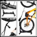 RTR BIKES Brutus Up Pro Mobile Vertical Bike Stand Rolling Garage Rack with E-Bike Charger Mount Heavy Duty 66 lbs Capacity Fits 24-29" Wheels & 3.5" Tires Made in EU