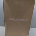 simplehuman 40 Liter / 10.6 Gallon Slim Kitchen Step Trash Can With Secure Slide Lock, Grey Plastic (Gray)