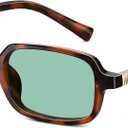 Retro Polarized Sunglasses for Womens Men - Trendy Sunnies UV Protection Lightweight Vintage Sun Glasses