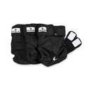 Pet Parents® Washable Dog Diapers (3pack) + Extendrs® of Durable Doggie Diapers, Premium Dog Diapers Female & Male (Small, Black)