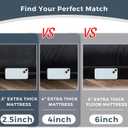 MAXYOYO 6" Extra Thick Japanese Floor Mattress Futon Mattress, Foldable Tatami Pad for Adults, Roll Up Floor Mat for Living Room Guest Room RV, Black, Full