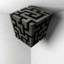 Impossible Corners - Wall Art That Reshapes Reality - 3D Cube Maze Wall Corner Decor Stickers - Optical Illusion Wall Decals