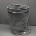 MoNiBloom 3-Gallon Mesh Trash Can for Office Small Metal Wire Garbage Bin Wastebasket for Home Bedroom Under Desk Dorm Room Lightweight Open-Top Waste Paper Basket Recycling Container (Silver, 2-Pack)