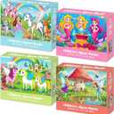 100 Piece Puzzles for Kids Ages 46 68 810, 4Pack Princess Fairy Mermaid Unicorn Jigsaw Puzzles 100 Pieces Kids Puzzles Ages 35 46 58, Learning Toys Educational Gifts for Girls Boys 15x10 in