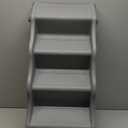 Amazon Basics Foldable Non-Slip Pet Stairs, Steps for Dogs and Cats, 23.90" x 16.10" x 19.76", Grey