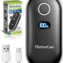 Rechargeable Electric Can Opener One-Touch for Seniors & Arthritis & Weak Hands, Smooth-Edge Side-Cut, Hands Free & Easy, Ergonomic Design Works on All Can Sizes, Ideal Kitchen Gift Black