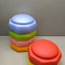 Stepping Stones for Kids, 6pcs Balance Sensory Kids Stepping Stones EPP Stepping Stones for Toddlers 1-3, Indoor Outdoor Activity, Promotes Balance & Coordination Skills, Color: Pastel Rainbow