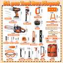 Kids Tool Set Toys, 56 Pcs Toddler Tool Set with Toy Chainsaw & Electronic Drill,Vest, Pretend Play Kids Construction Tools Toy for Toddler 3-5 Years Old Christmas Birthday Gifts