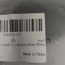 Verdusa Women's Polka Dots Square Toe Slip On Sandals Casual Summer Slides (White)