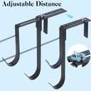 2PCS Pool Fence Hooks Pool Pole Hanger for Swimming Ring,Towel,Adjustable Pool Float Organizer Storage Rack Swimming Accessories Equipment,Indoor and Outdoor Storage,Space-Saving