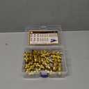 CheeMuii 23 PCS Brass DOT Air Line Fittings Kit 1/4 3/8 1/2 DOT Quick Connect Air Fittings Straight Union Push to Connect Air Hose Fittings for Semi Truck Trailers Air Brake System