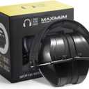 Pro For Sho All Terrain Safety Ear Protection - Larger Size Foldable Ear Muffs Lighter Weight & Maximum Hearing Protection, X-Large