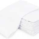 Flour Sack Kitchen Towels (White,12 Pack) 100% Cotton, Cloth Napkin, Bread wrapper, Cheesecloth, Multi Purpose Kitchen Dish Towels,Bar Towels, Extremely Absorbent & Sturdy By Excellent Deals