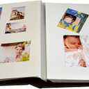 Self-Adhesive Photo Album, Dust-free, glue free and waterproof Scrapbook Album, Family album, Leather Cover, Hand Made DIY Albums Holds 3x5, 4x6, 5x7, 6x8,8x10 photos (Large, Black)