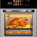 18QT Large Air Fryer Oven with Touch Screen Display, 10-in-1 Air Fry, Roast, Bake, Broil, Dry, Frozen, Proof Combo with Window, Family-Size, Multi-Function, Healthy Cooking 120V