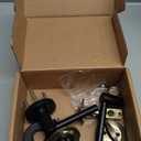 Amazon Basics Manchester Door Lever - Passage (Keyless) - Matte Black, 1-Pack