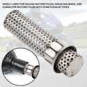 LKV Motorcycle DB Killer 51mm Universal Muffler Silencer Baffle Removable Noise Eliminator Compatible with Harley Moto Guzzi Honda Kawasaki Suzuki Yamaha Cruiser Scooter