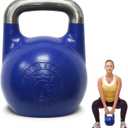 Kettlebell Kings Competition Kettlebells Weight (35mm handle) 8-48 KG | Hand weights Workout Gym Equipment & Strength training sets for Women & Men for Home Gym | Suitable for High Repetition Workouts (26 LB (12 KG))