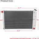 3 Row Radiator Compatible with 1978-1988 G-Body Monte Carlo El Camino Regal Cutlass 1979 1980 1981 1982 1983 1984 1985 1986 1987 Full Aluminum Radiators