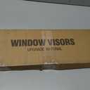 Window Visors Rain Guards for 2005-2015 Toyota Tacoma Double Cab, Out-Channel Window Vent Wind Deflectors Visors Shades for 05-15 Tacoma