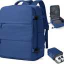 coowoz Travel Backpack Carry On for Women Man Gym Backpacks with Laptop Compartment Mochila de Viaje Teacher Personal Item Backpack Rucksack Airplane Accessories Must Haves Blue (33L)