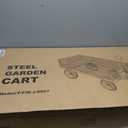 Firstness 900 Lbs Heavy Duty Metal Garden Wagon Cart, Green