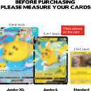 25PCS 5.4" x 7.5" Jumbo Card Sleeves, Rigid Print Protectors Clear Hard Plastic Large Card Sleeves for Jumbo Card, Top Loading Rigid Card Sheet Protectors for Postcards, Photos, Trading&Sports Cards