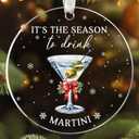 4 Pack Martini Christmas Cocktail Ornaments - Cocktail Christmas Ornaments - Wine Ornament - Espresso Martini Gifts for Women, Men, Wine Lovers - Acrylic Ornament 2025
