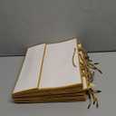 TKSBAG 12PCS Gift Bags Medium Size with Handles, 12.5 x 9.8 x 4.3 In White Gold Thank You Bags with Bow Ribbon for Wedding, Birthday, bridesmaid, Groomsmen, Party Favors, Valentine