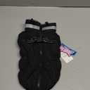 FUAMEY Dog Coat for Small Dogs,Waterproof Dog Winter Jacket with Harness Built in Puppy Cold Weather Coats Reflective Pet Vest with Zipper Warm Fleece Dogs Snowsuit Windproof Solid Black S