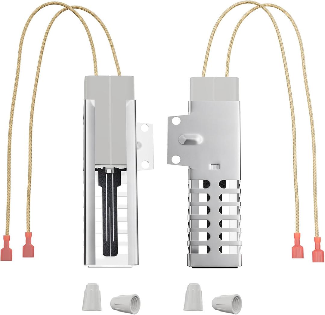 2 Pack PB040001 Gas Oven Igniter with 4 Ceramic Wiring Caps, Replaces AP5315579 065650000 SGR4001 792263, Fits Viking Oven Burners