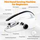 Mini Handheld Sewing Machine for Beginners Compact Mini Sewing Machine, Lightweight Portable Handheld Stitcher for Quick Repairs Crafts