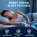 4 x Sleep Patches for Adults Sleep Patch with Melatonin Natural Plant-Based Sleep Support for Men and Women, that Last All Night Long-Lasting Night Comfort for Men & Women