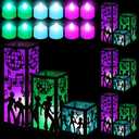 Rossesay 12 Pcs Disco Centerpieces for Table 3 Size 70s Disco Ball Dancer Paper Lantern Boxes Table Ideas Decorations for 70s 80s Music Themed Party Decor Birthday Decorations