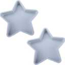 2 Pcs Star Shaped Cake Pans, 10 Inch Silicone Cake Molds, Silicone Baking Mold, Flexible Nonstick Baking Pans for Cakes, Cheese Cakes and Chocolate Cake - Blue