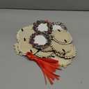 16 Pcs Christmas Photo Frame Ornaments Wooden Nutcrackers Santa Snowman Snowflake Picture Frame Tree Decoration DIY Photo Keepsakes for Xmas Party Decorations Winter Holiday Gift (Wreath)