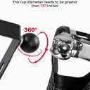 KEMIMOTO Super73 Cup Holder PU Leather Compatible with Super73 Under Seat Drink Holder Super 73 Accessories Black