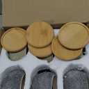 3 inch Ceramic pots for Plants, Small Succulent Pots Set with Drainage, 6 Pack Flower Pot for Indoor Plant, Planters for Little or mini Cactus 2 inches Plants (Green/Black)