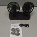 Car Fan, 12V Vehicle Fan for Car, SUV, RV - Powerful Air Circulator