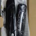 NewYall Black Pair Front Exterior Door Handle for Honda Civic 2001-2005 Left Driver and Right Passenger Side with Passenger Side Keyhole