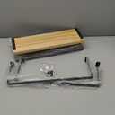 Xstydes Towel Racks for Bathroom Wall Mounted, Metal Towel Holder with Wooden Shelf for Folding Large Towels, Towel Storage for Small Bathroom Organizer Decor or RV Camping