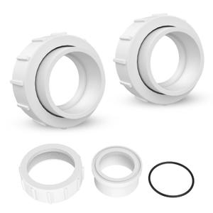 2 Half Union Adapter for Pentair Replaces PKG188 Mastertemp 400, 200, 250 and All Max-E-Therm Heaters - PLDE Filter - Pumps and More - Set of 2