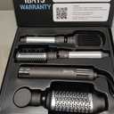 Hair Dryer Brush 6 in 1 Professional Hot Air Styler, 110,000 RPM High-Speed Negative Ionic Hair Dryer, Auto Wrap Curler Frizz-Free Blow Dryer Brush for Curling Volumizing Straightening Styling