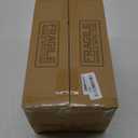 16 Oz Drinking Glasses with Bamboo Lids and Glass Straw - 8 Pcs Glass Cups Beer Ice Coffee Glasses Cute Aesthetic Cup Great for Coffee Bar Accessories Include 2 Cleaning Brushes