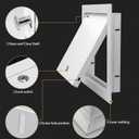Lockable Steel Access Panel Door Reinforced Metal Access Panel - Drywall Ceiling/Attic Door - Solves Fragile Panels (20-20in Lock)