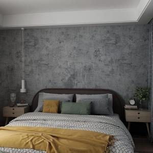 24"591" Darker Grey Blue Black Concrete Wallpaper Peel and Stick 3D Textured Cement Contact Paper Matte Vinyl Wrap Removable Wall Stickers for Walls Bedroom Garage Bathroom