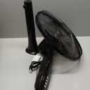 Amazon Basics 16" Pedestal Fan with Remote, Floor Fan, Standing Fan for Bedroom, Living Room, Office, with 3 Speeds, 3 Modes, Timer, Dual-Layered Blades, Adjustable Height, Tilt Head, 60W, Black